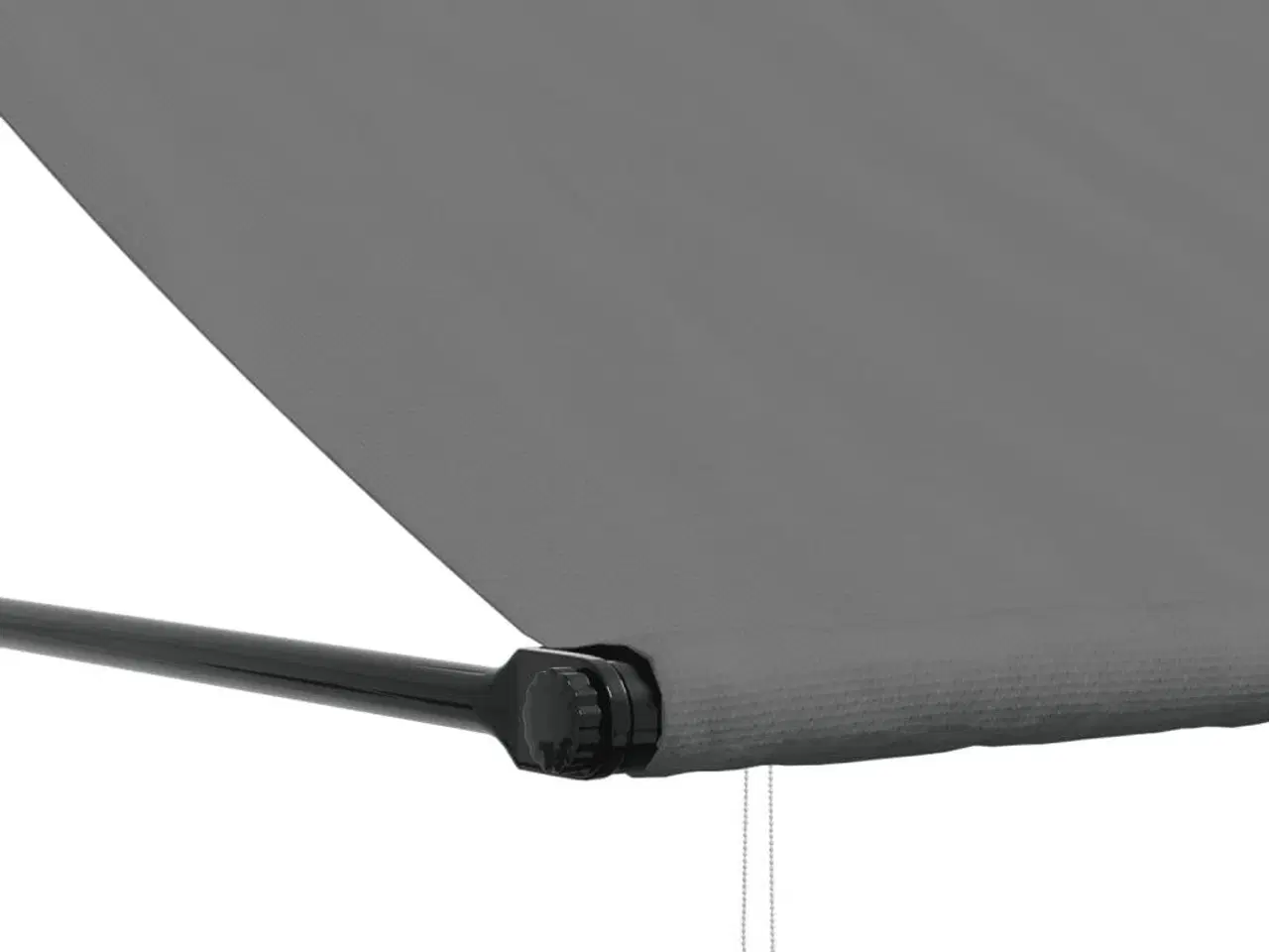 Billede 7 - Markise 400x150 cm sammenrullelig stof og stål antracitgrå