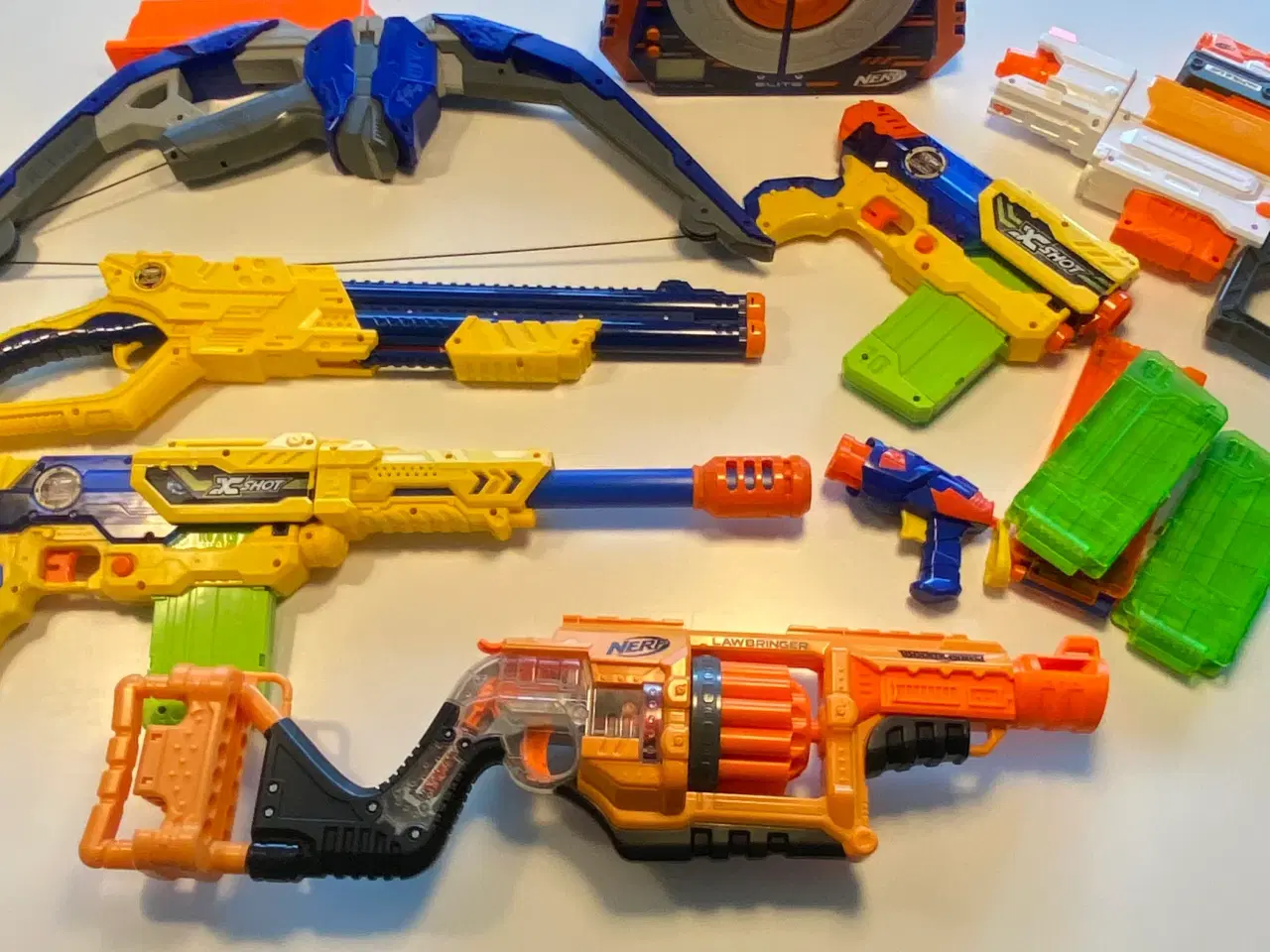 Billede 3 - 5 Nerf-guns og 1 Nerf-bue med Nerf skud sælges