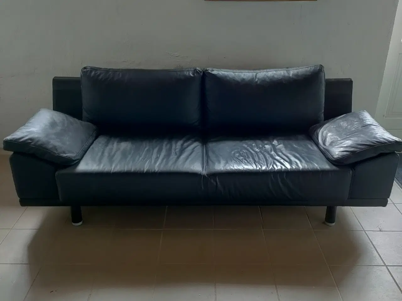 Billede 1 - BoConcept sort lædersofa 