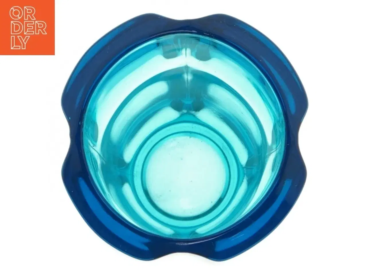 Billede 2 - Bøhmisk Vintage Turkis Blå Krystal glas vase fra Tjekkiet (str. 21 cm)