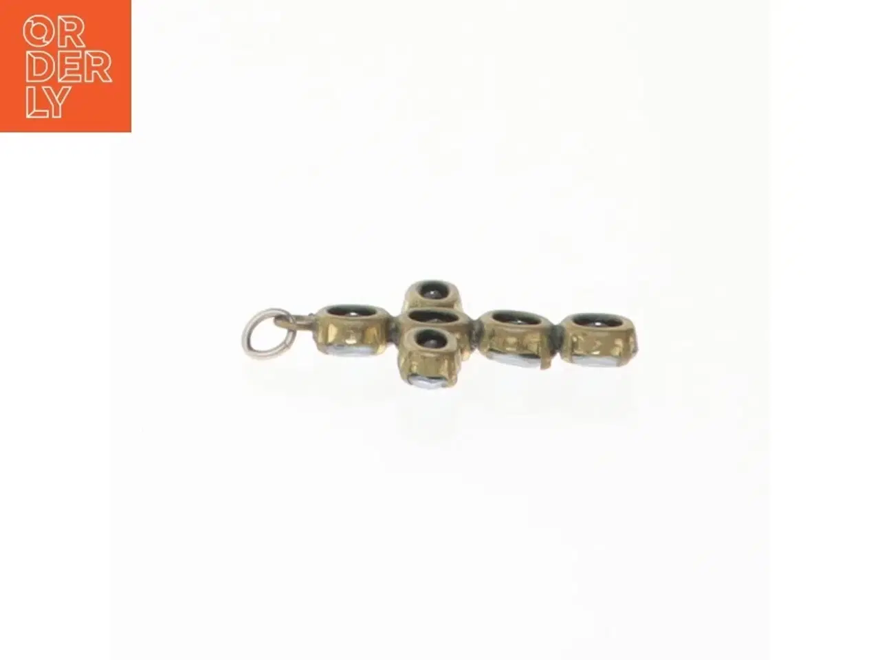 Billede 4 - Kors med simili sten (str. 3,2 x 2,1 cm)