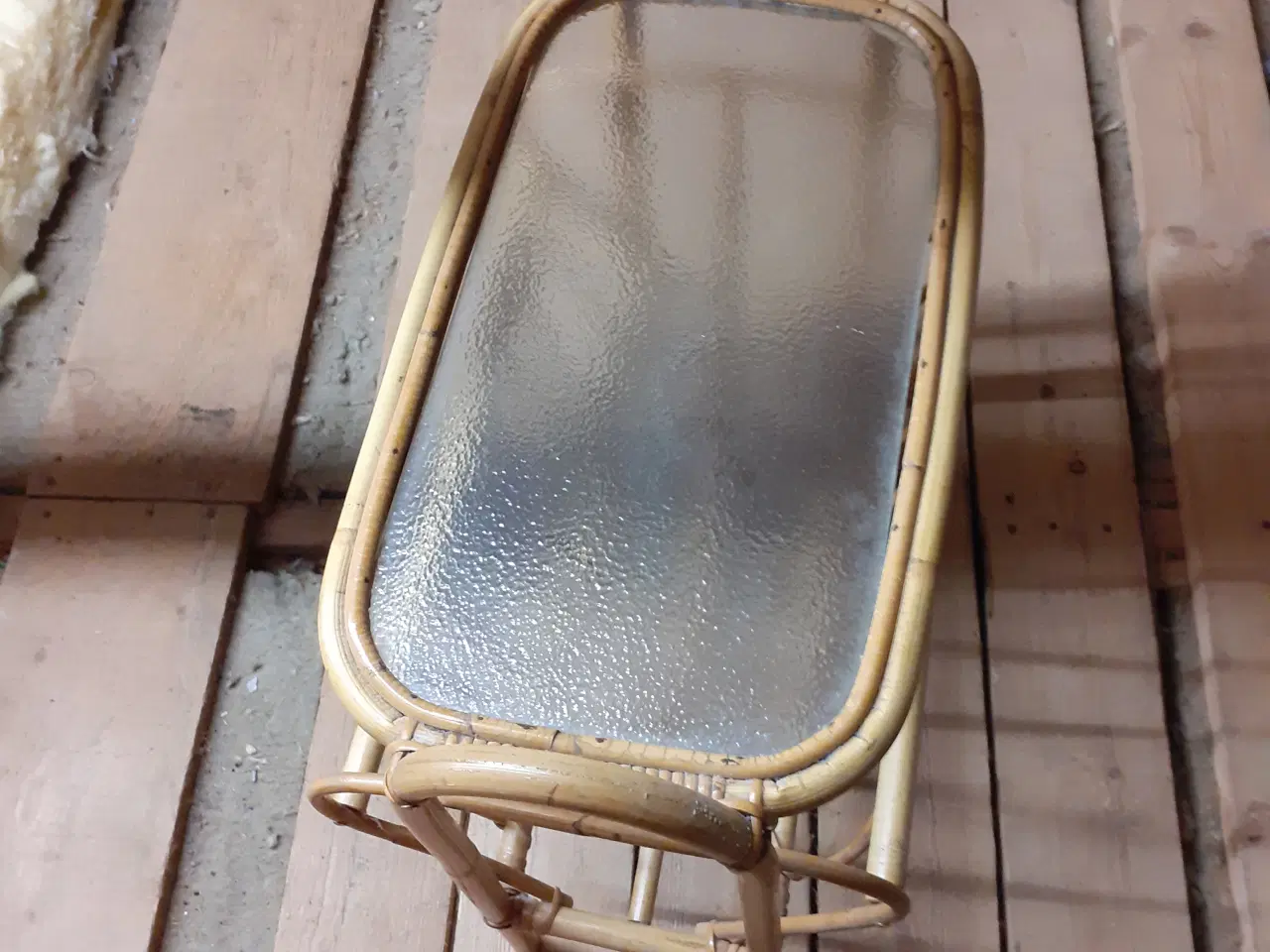 Billede 2 - Bambusbord med glasplade