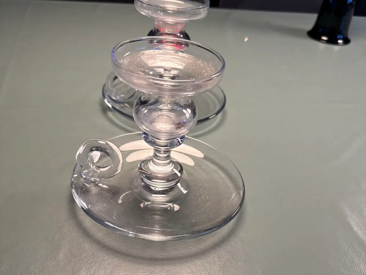 Billede 1 - Glas lysestager 2stk.