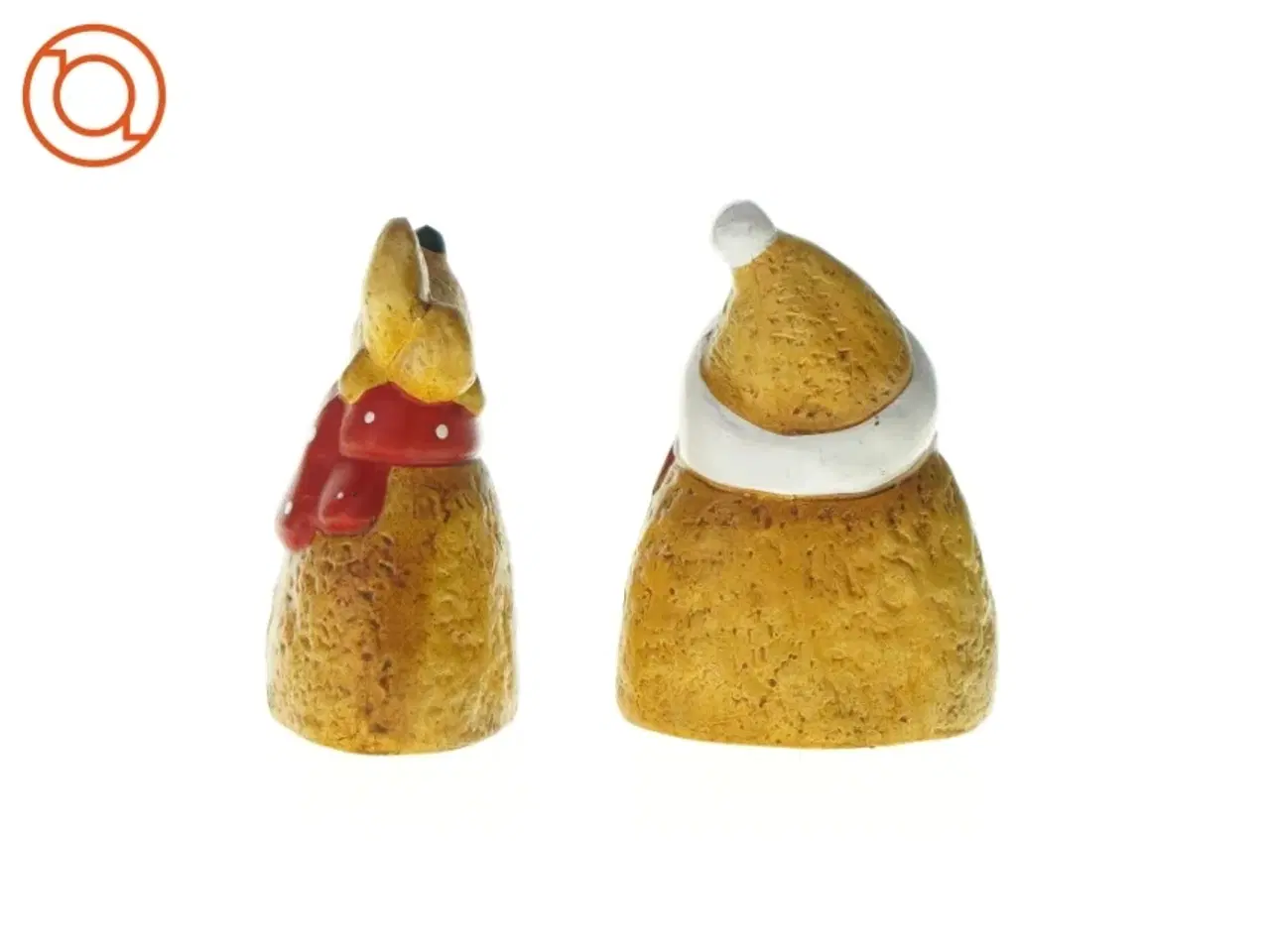 Billede 2 - Dekorativ julefigurer (2 stk.) fra Ukendt (str. LBH: 9x5,5x14cm og 8,5x6x14cm)