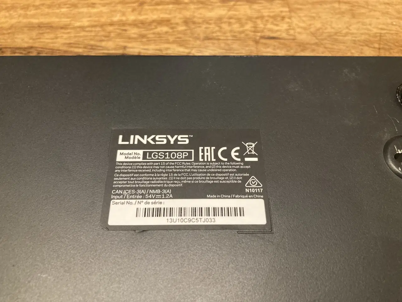 Billede 3 - Linksys LGS108P PoE+ Netværk switch - 8-port (1000
