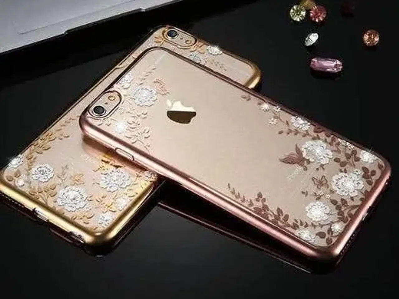 Billede 9 - Silikone cover med similisten blomster til iPhone 