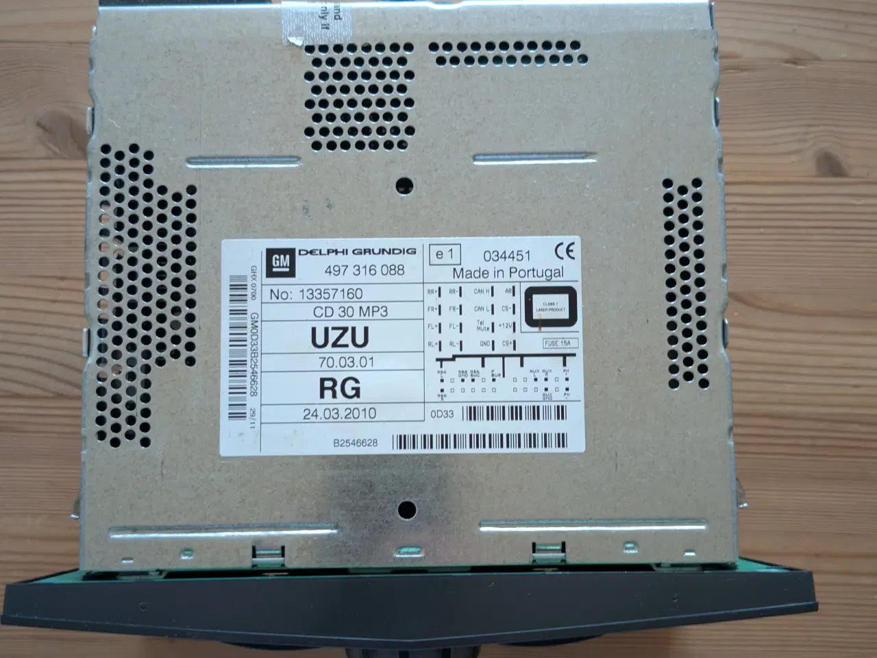 Billede 2 - Radio/cd CD 30 MP3, for Opel CORSA D. GM49731608