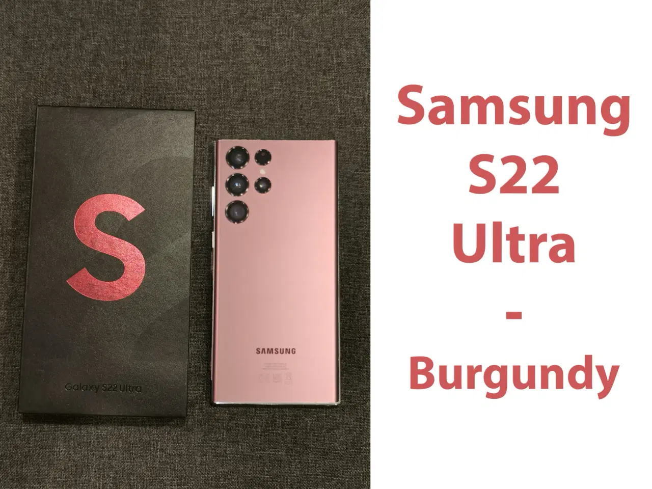 Billede 1 - Samsung S22 Ultra, 8/128 GB - perfekt