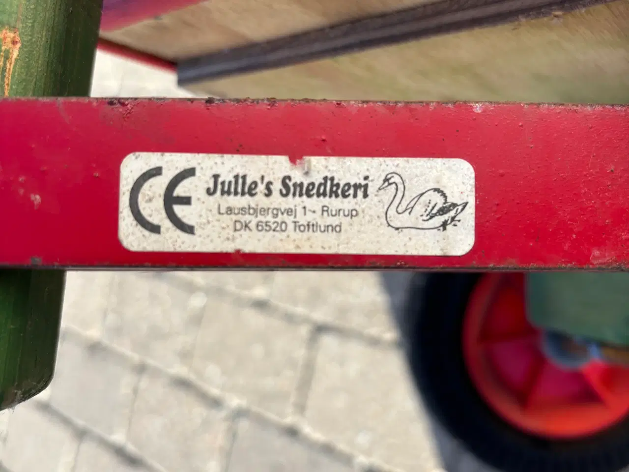 Billede 6 - Julle’s Trækvogn i Farverne Rød/Blå/Grøn