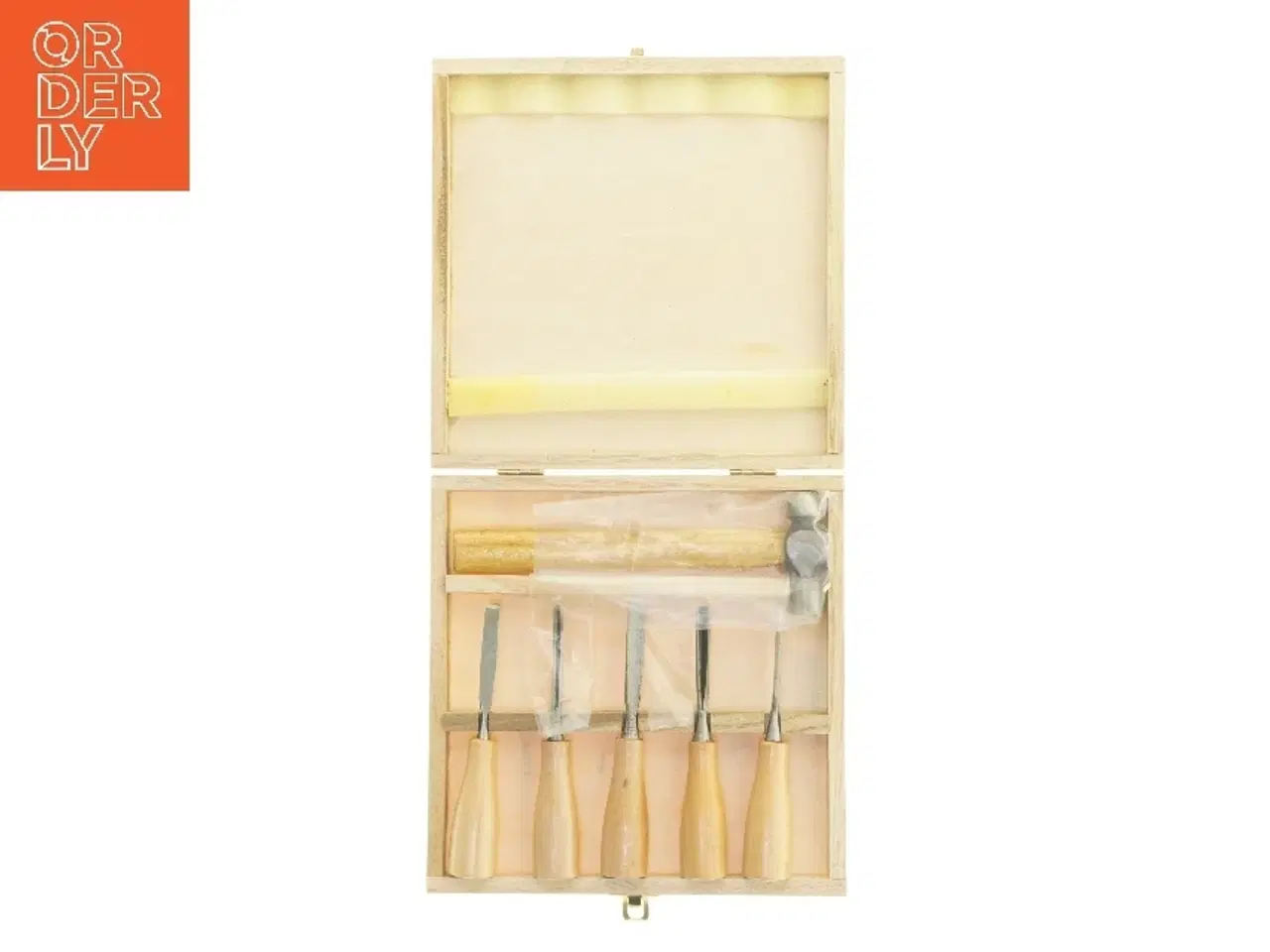 Billede 5 - Sæt med hammer og stemmejern (str. 3x22x22 cm)