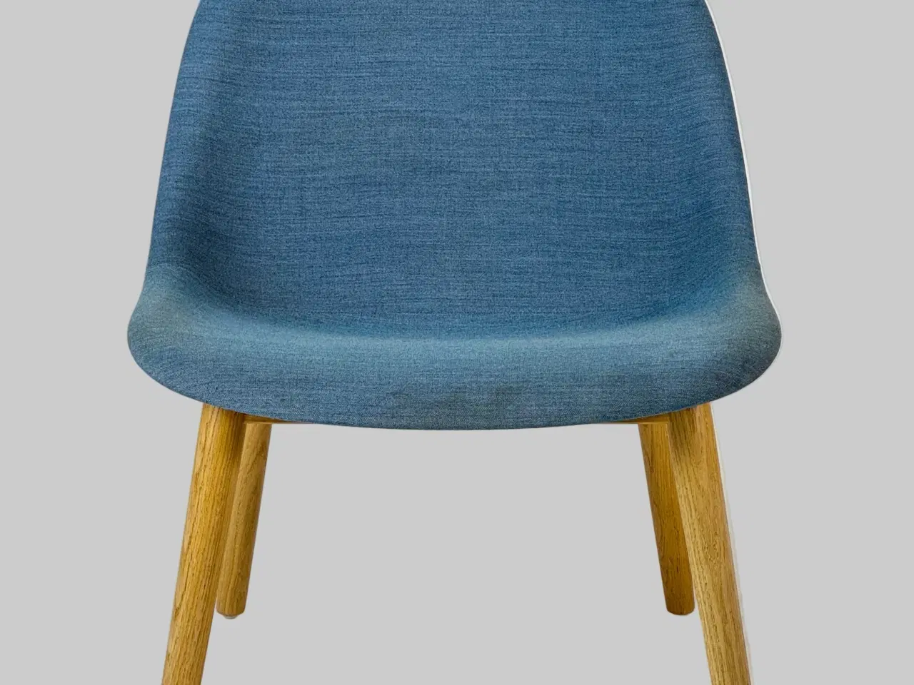 Billede 3 - Muuto Fiber Lounge Stol – Blå/Eg Stel