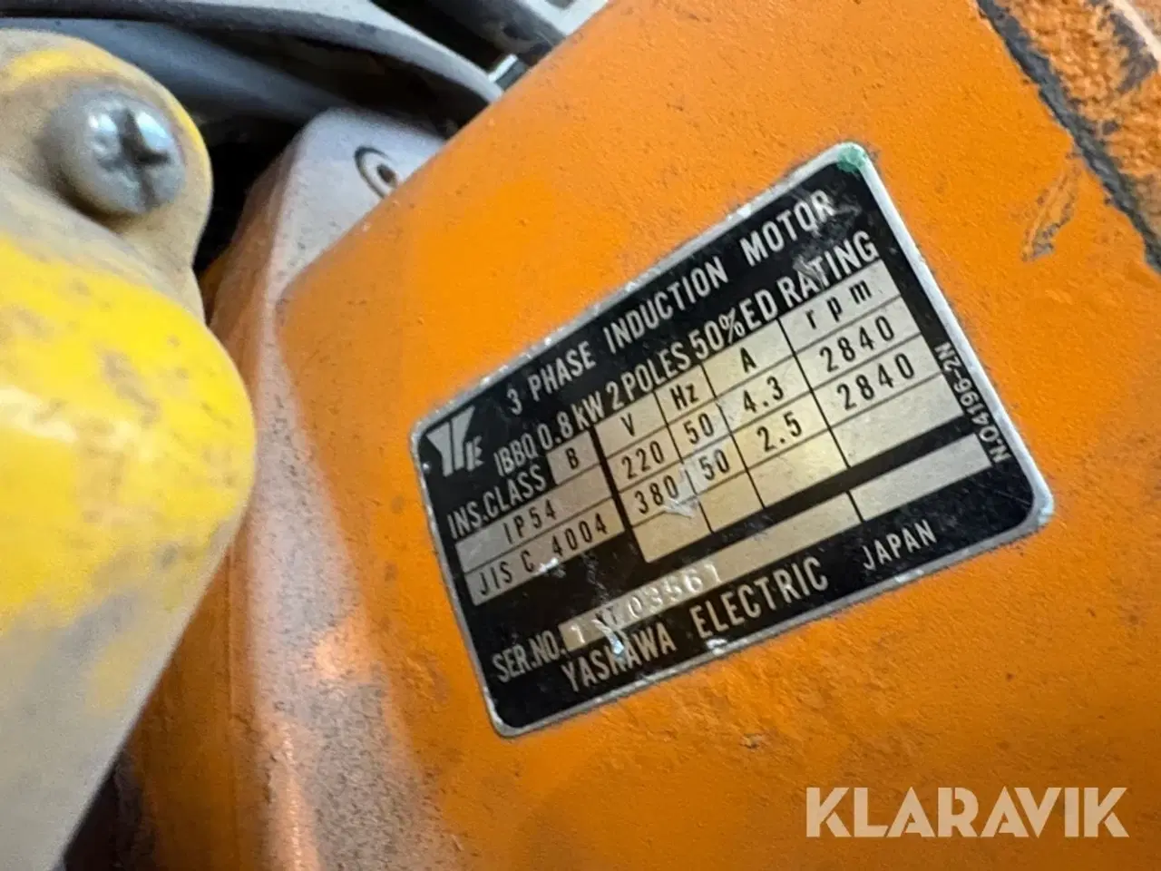 Billede 9 - Kædetalje med løbekat Kito 1 ton