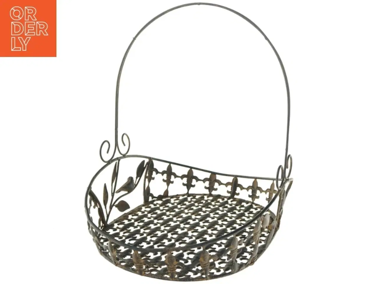 Billede 1 - Dekorativ metal kurv (str. 40x30x40 cm)