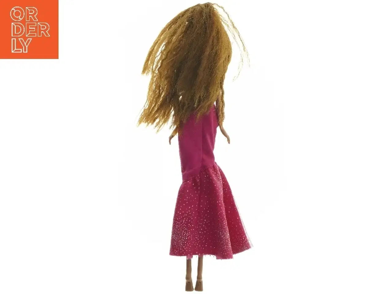 Billede 2 - Modedukke med pink kjole (str. 33,5 cm)