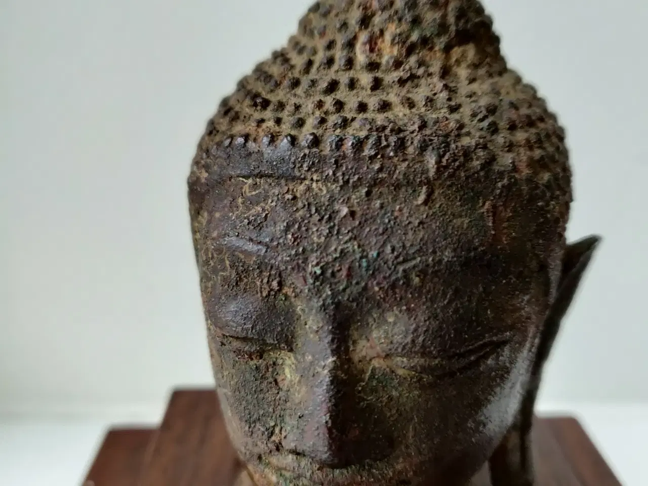 Billede 5 - Buddha hoved fra Thailand - antikt