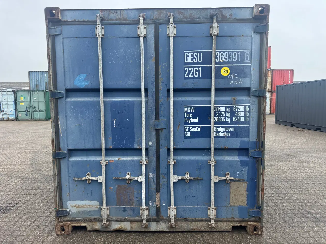 Billede 2 - Brugt 20 fods Isoleret Container-ID: GESU 369391-6