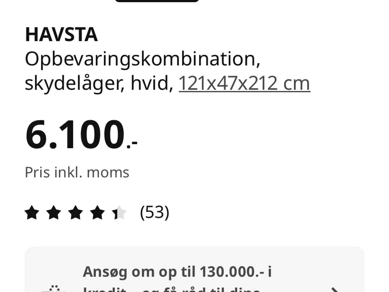 Billede 2 - IKEA Havsta vitrineskab