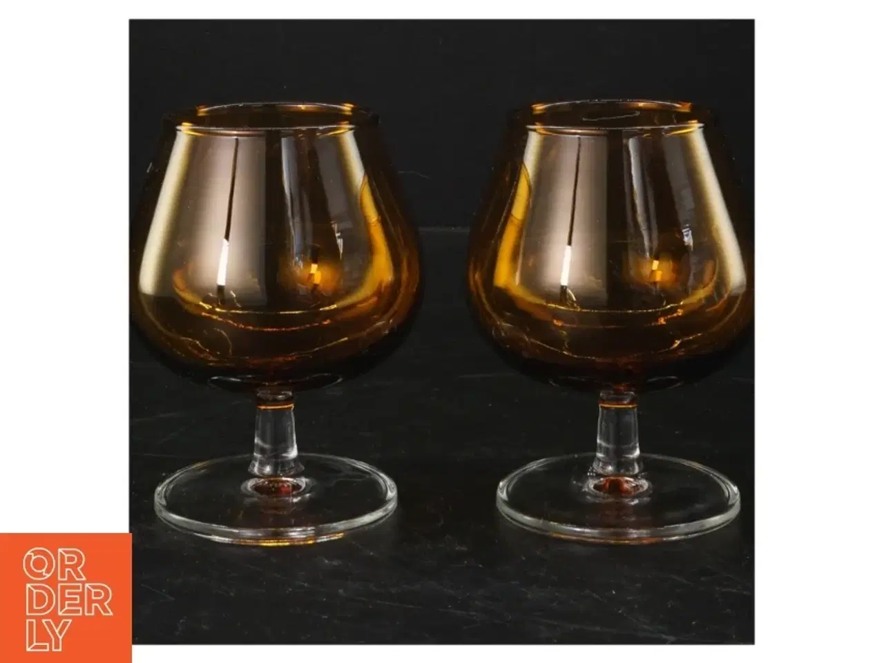 Billede 1 - Brune glas fra Finelsa (str. 11,5 cm)