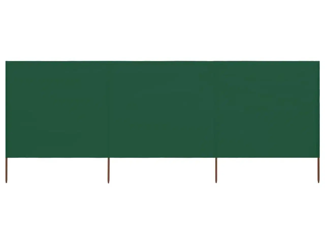 Billede 3 - 3-panels læsejl stof 400 x 120 cm grøn