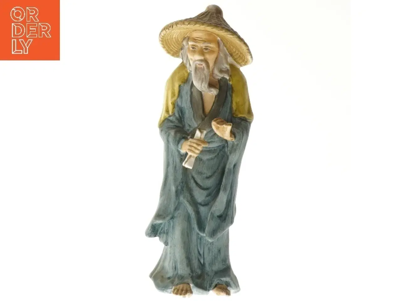 Billede 1 - Porcelænsfigur af gammel mand (str. 22,5 cm)