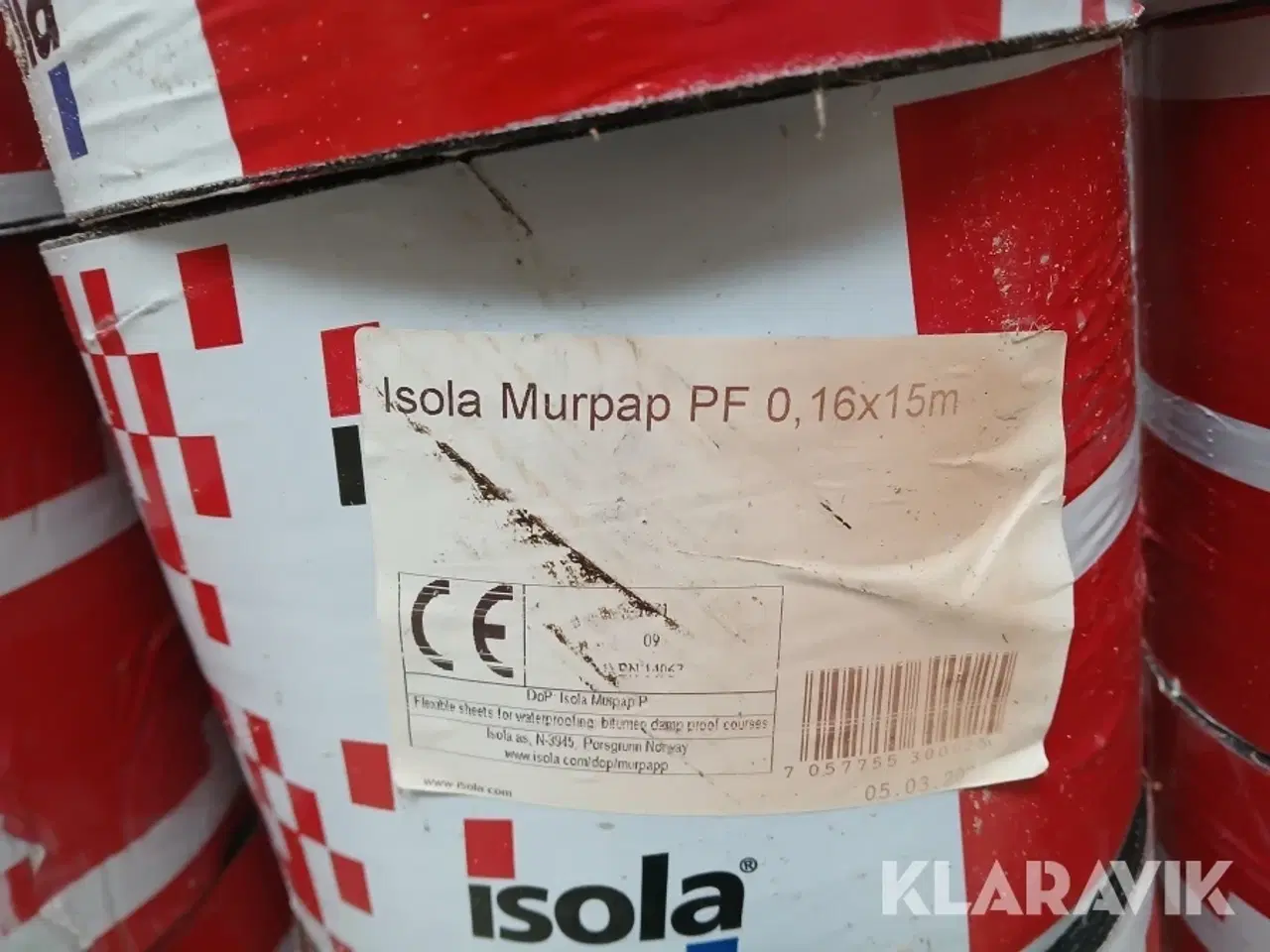 Billede 4 - Murpap Isola + vindtrækbånd 1 lot