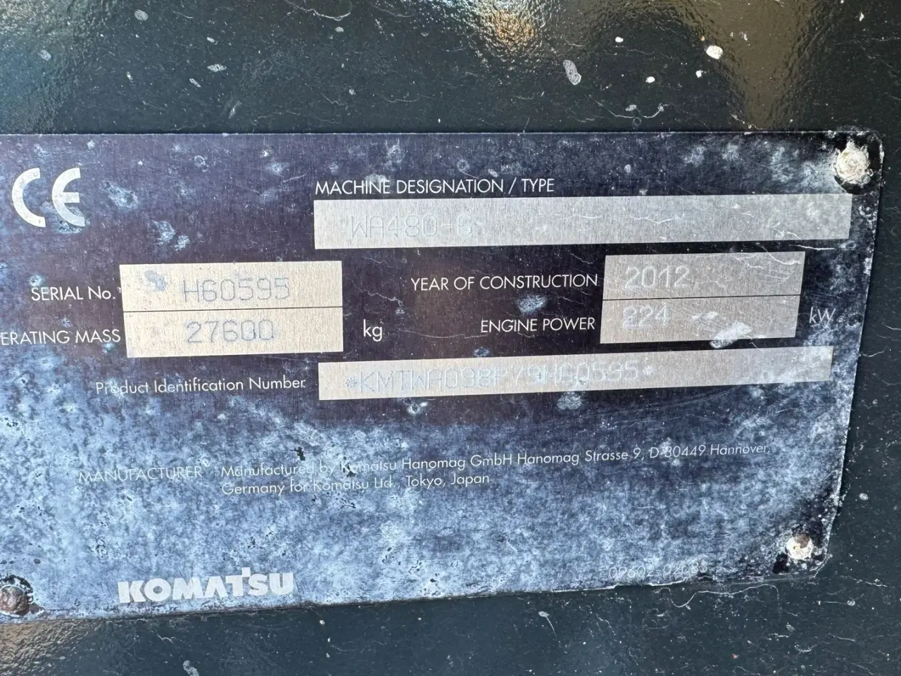 Billede 14 - Komatsu WA 480-6 VELHOLDT MED GODE DÆK!