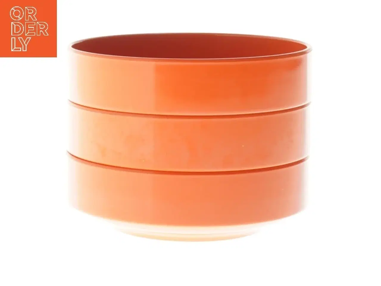 Billede 1 - Sæt af 3 orange skåle fra Rosti (str. 3 stk Ø 11 cm)