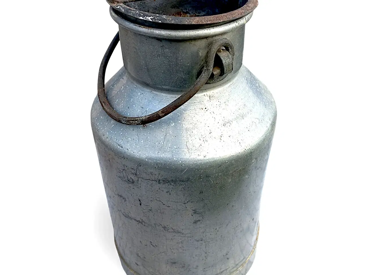 Billede 4 - Gammel 5 liters mælkejunge i aluminium