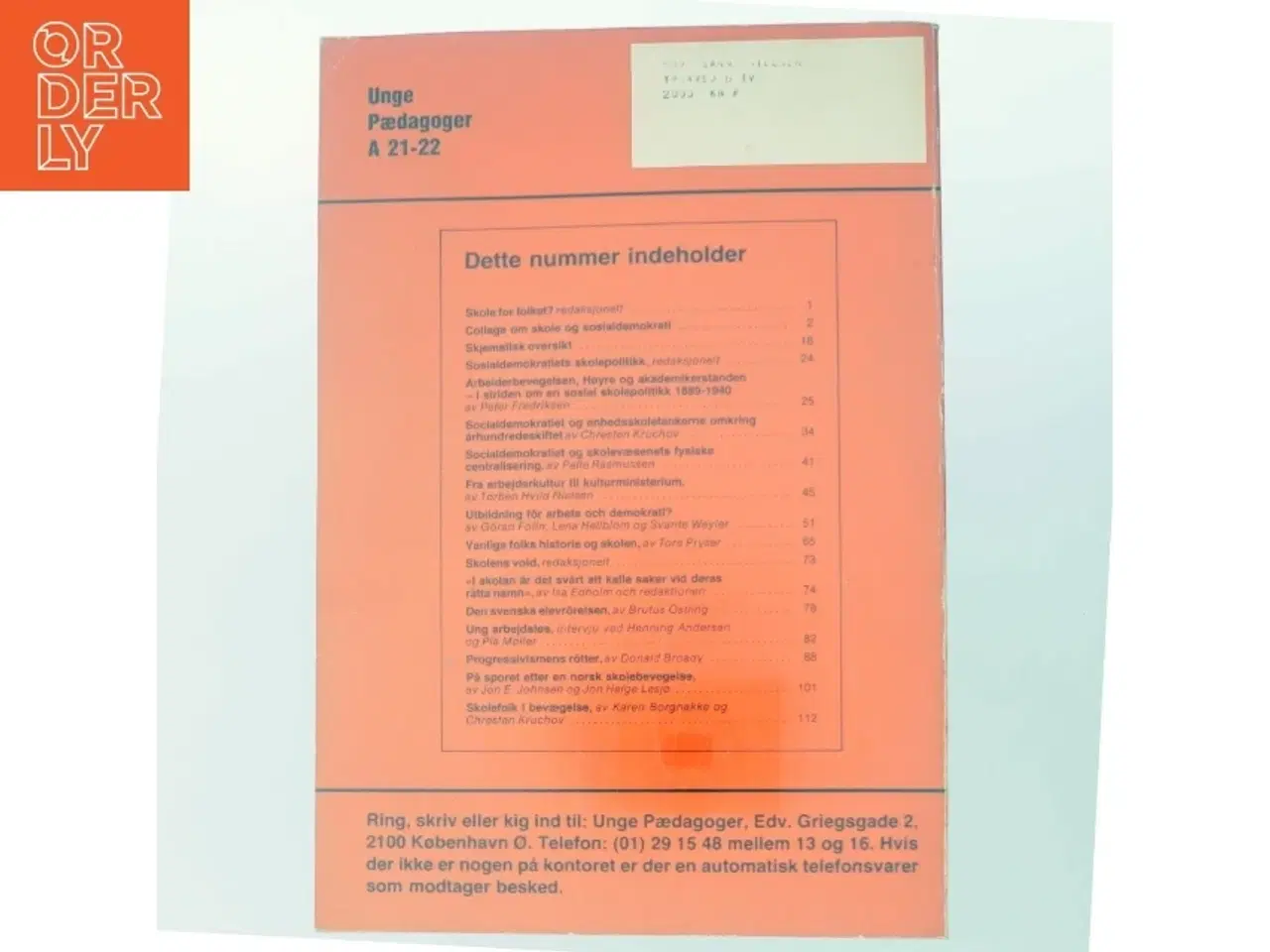 Billede 3 - Skole for Folket? (Bog)