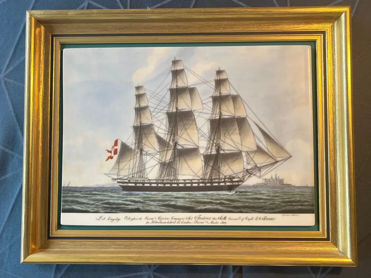 Billede 1 - Bing & Grøndahl. Porcelæn. Skibsportræt!