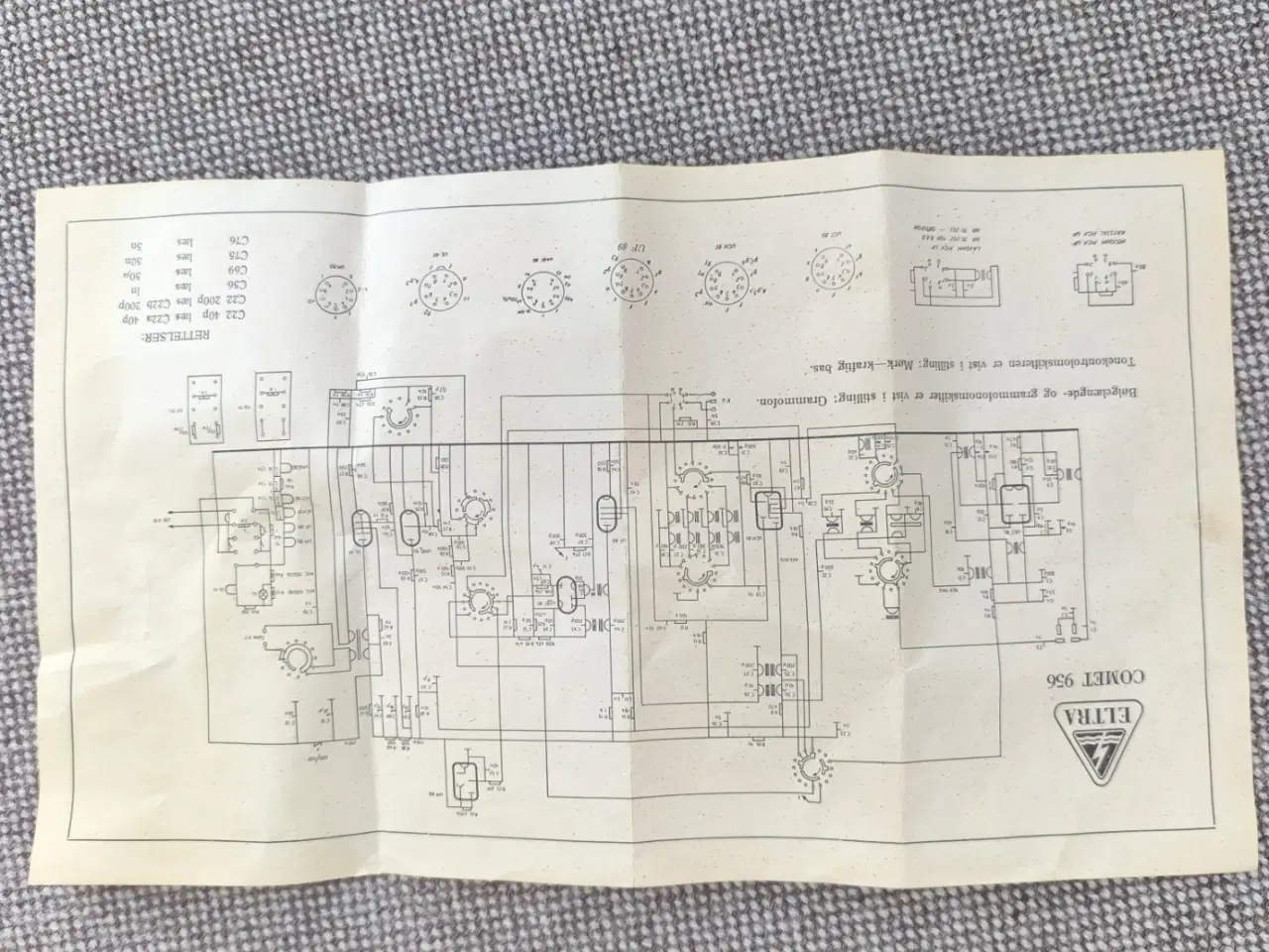 Billede 3 - ELTRA COMET 956 medfølge diagram