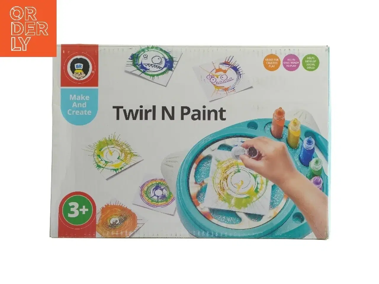 Billede 1 - Twirl N Paint sæt fra Br (str. 30x24 cm)