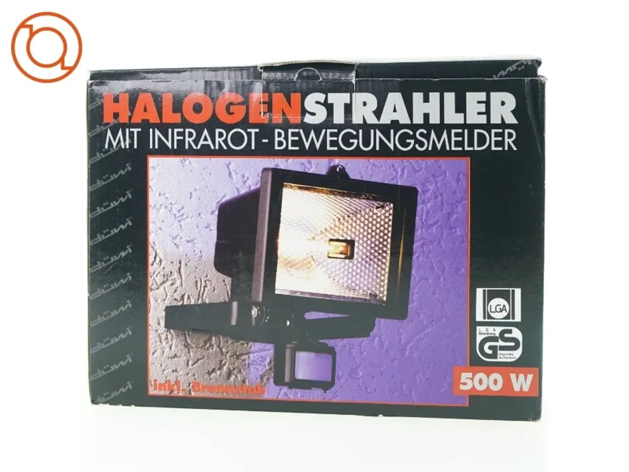 Billede 1 - Halogen lampe med infrarød bevægelsessensor fra Duwi (str. 25 x 19 x 20 cm)