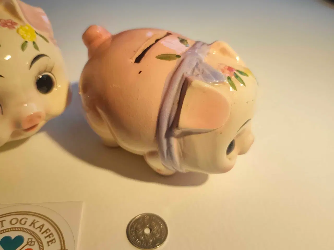 Billede 4 - Sparegris i porcelæn.