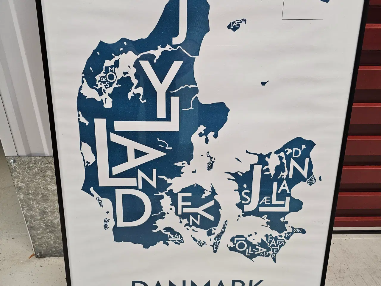 Billede 1 - Danmarkskort 50x70 