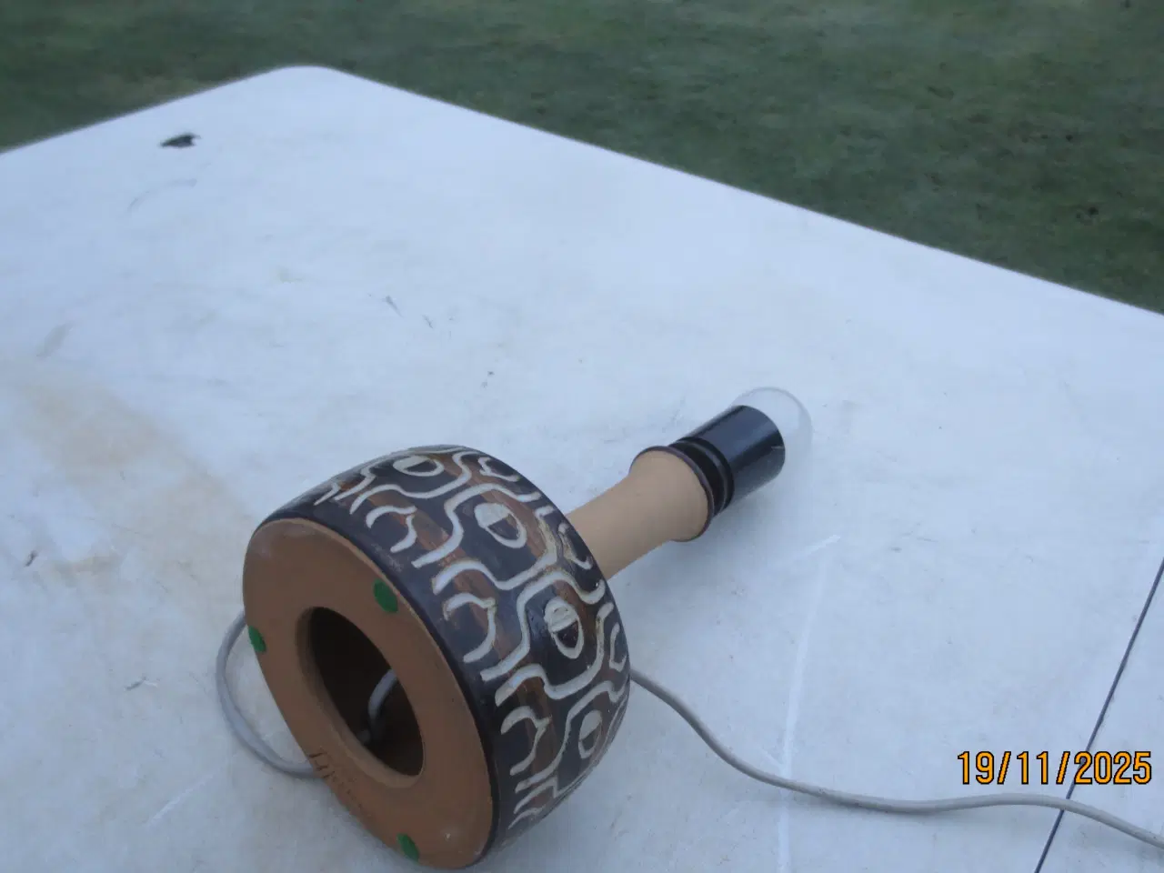 Billede 4 - 1 stk Retro  Keramik Bordlampe Jette Hellesøe