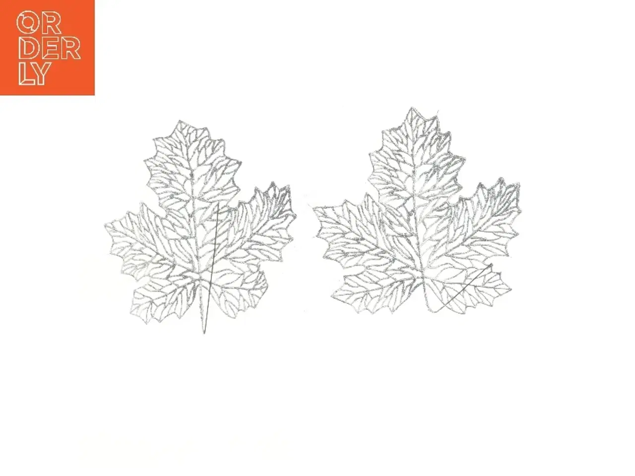 Billede 2 - Metalblade dekoration (str. 24,5 cm)