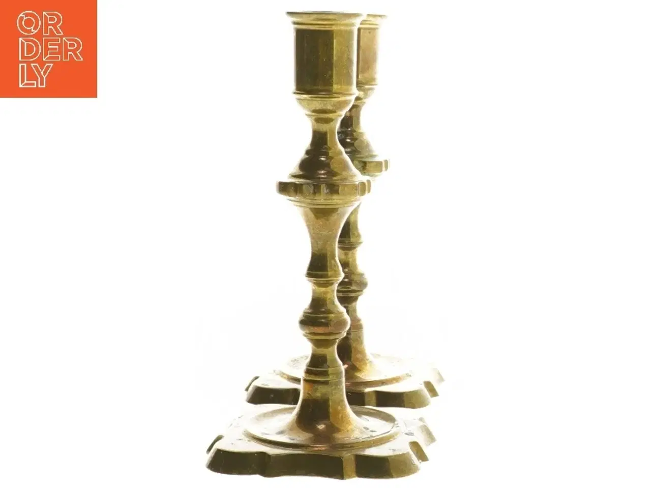 Billede 2 - Messing lysestager (str. 17,5 cm)