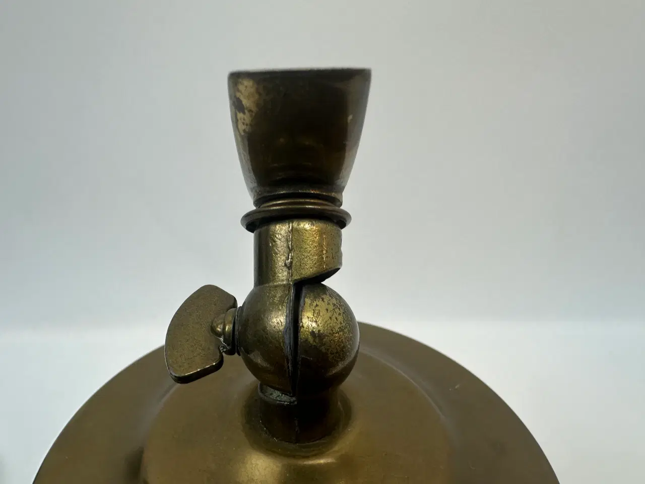 Billede 9 - Vintage messing / opalglas væglampe