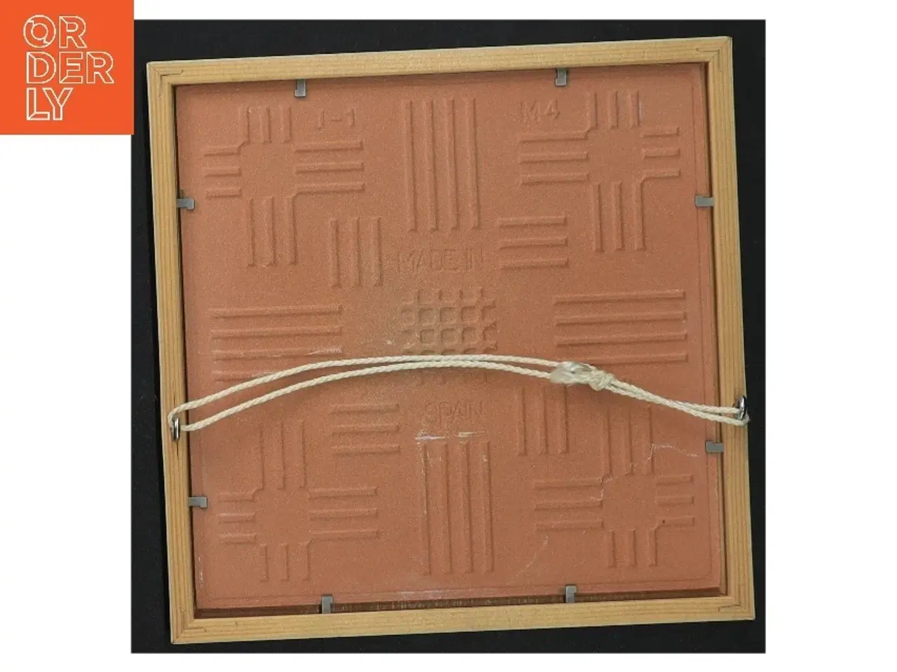 Billede 4 - Indrammet keramikflise med artiskokmotiv