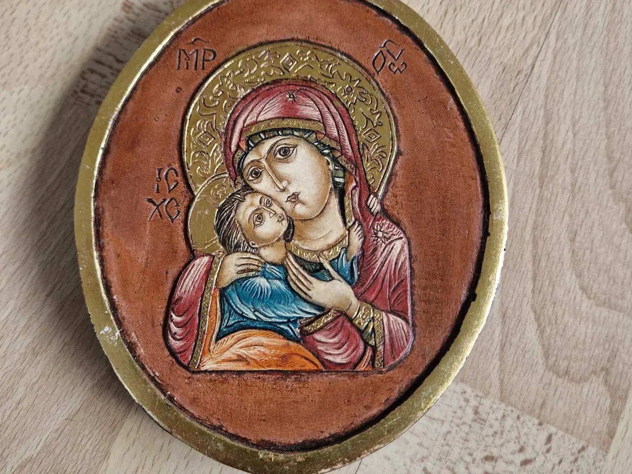 Billede 4 - Håndlavet ikon i træ fra Bulgarien