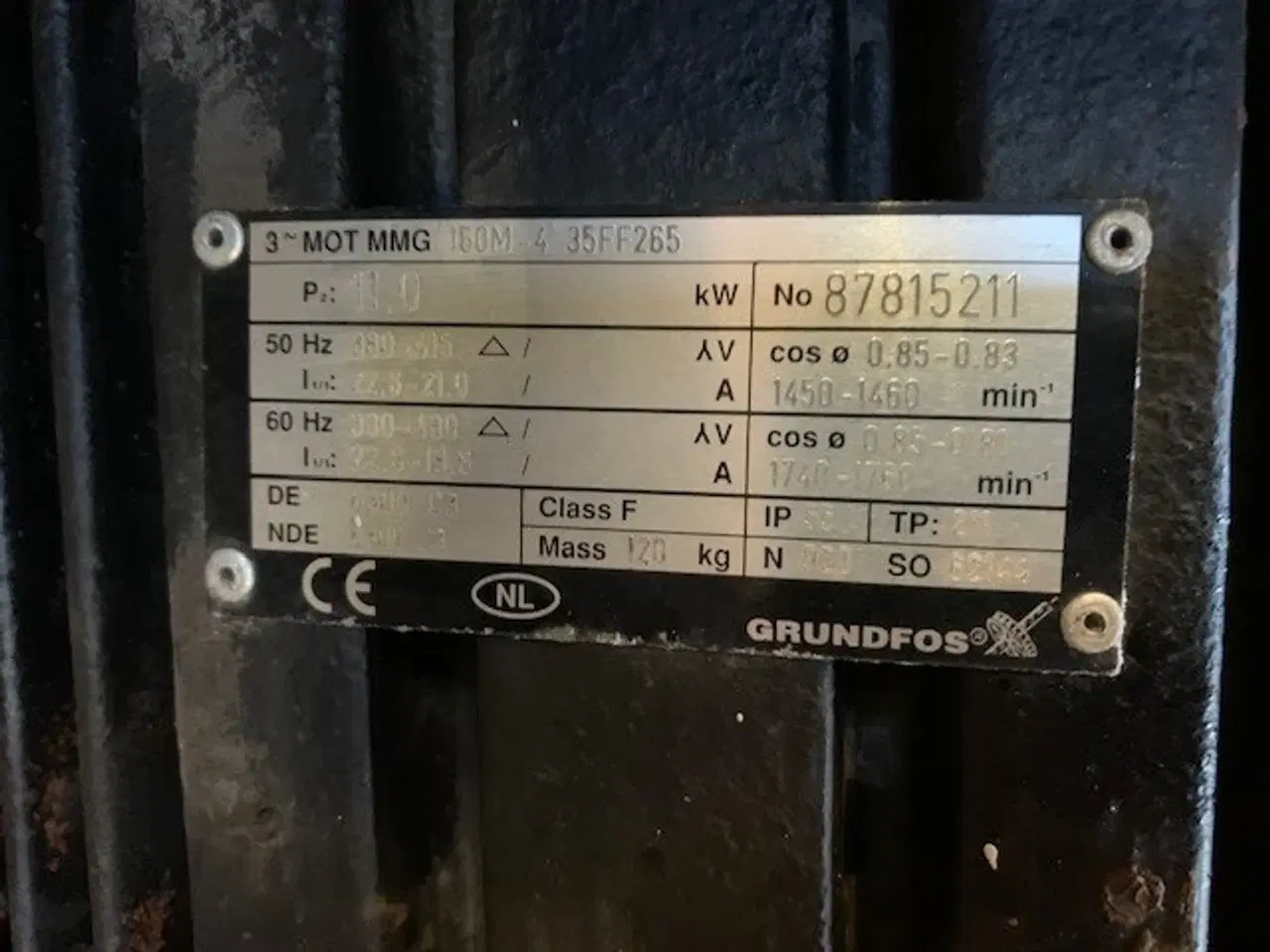 Billede 5 - Stor Grundfos centrifugalpumpe