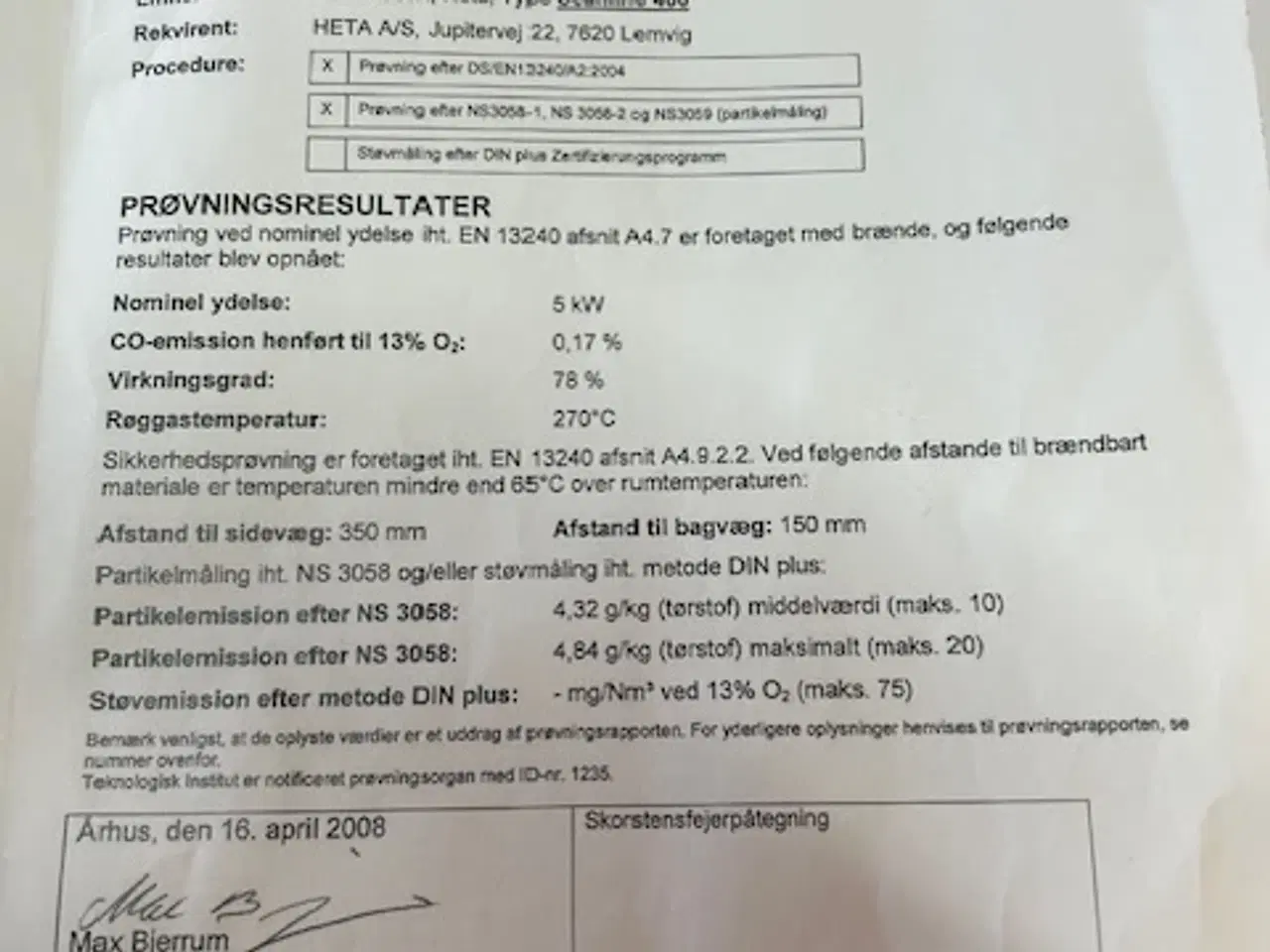 Billede 6 - Brændeovn Heta Scan Line 400