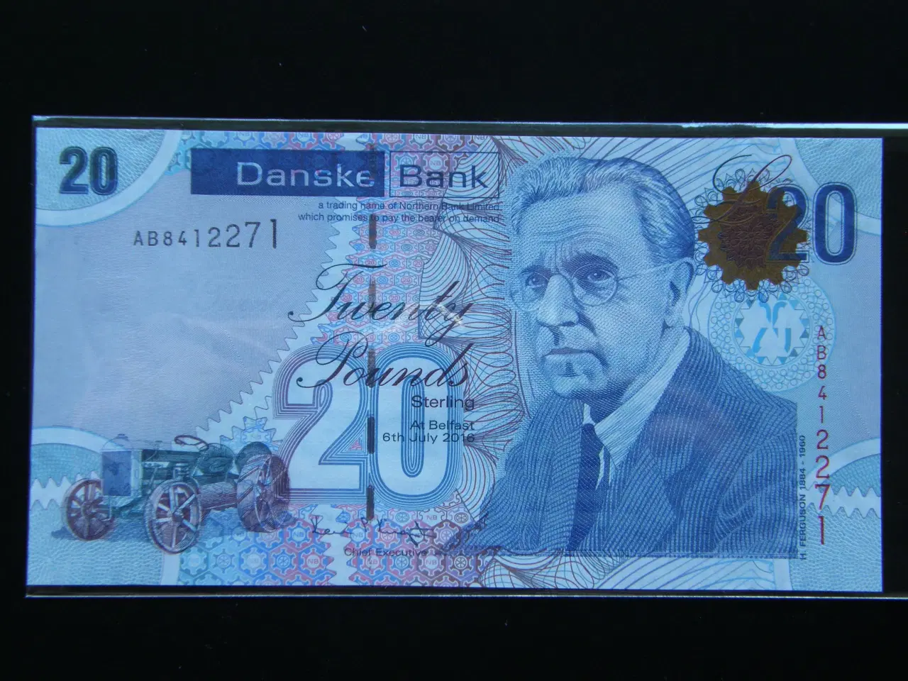 Billede 1 - Nordirland  20 Pounds  2016  P213  Unc.