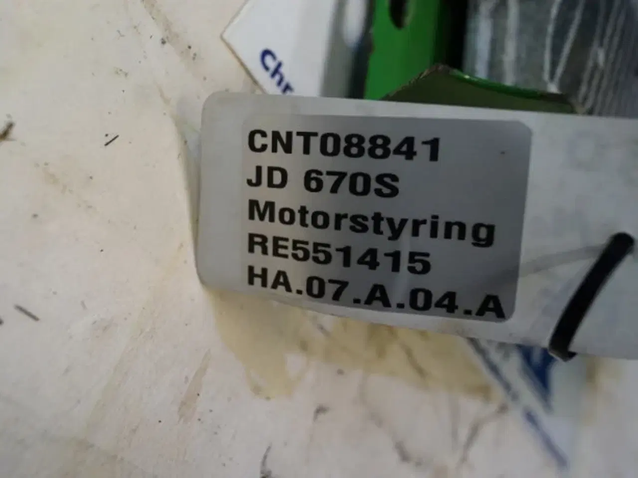 Billede 3 - John Deere 670S Motorstyring RE551415