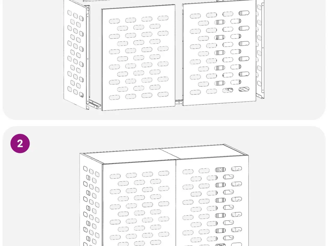 Billede 11 - Air Conditioner Cover Sort 90 x 40 x 60 cm Stål