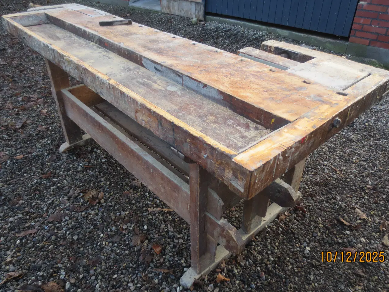 Billede 3 - 1 stk Rigtig Snedker Høvlebænk med Jernspindler