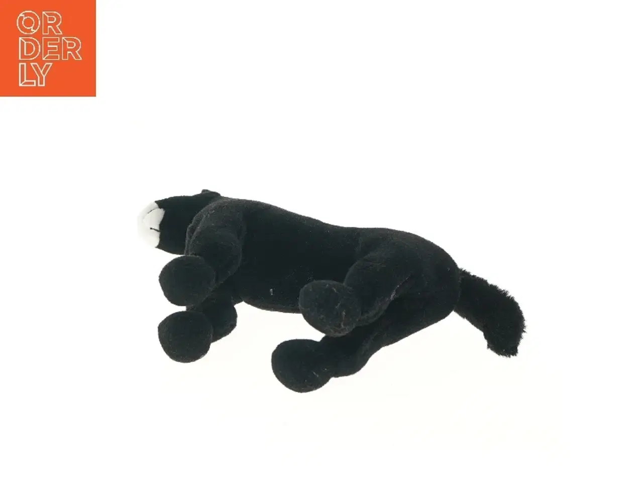 Billede 3 - Sort plys hest (str. 40 cm)