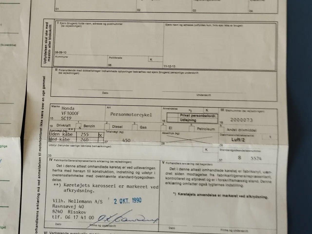 Billede 17 - Honda årgang 1988, VF 1000F ( se under kommmentar)