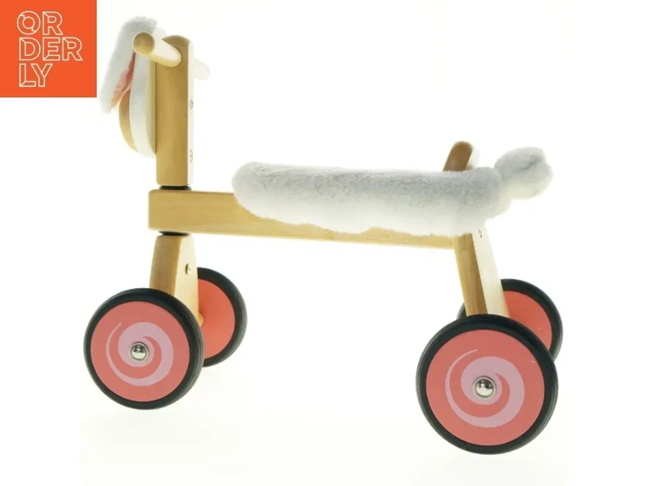 Billede 2 - Trægyngehest på hjul (str. 45 cm)